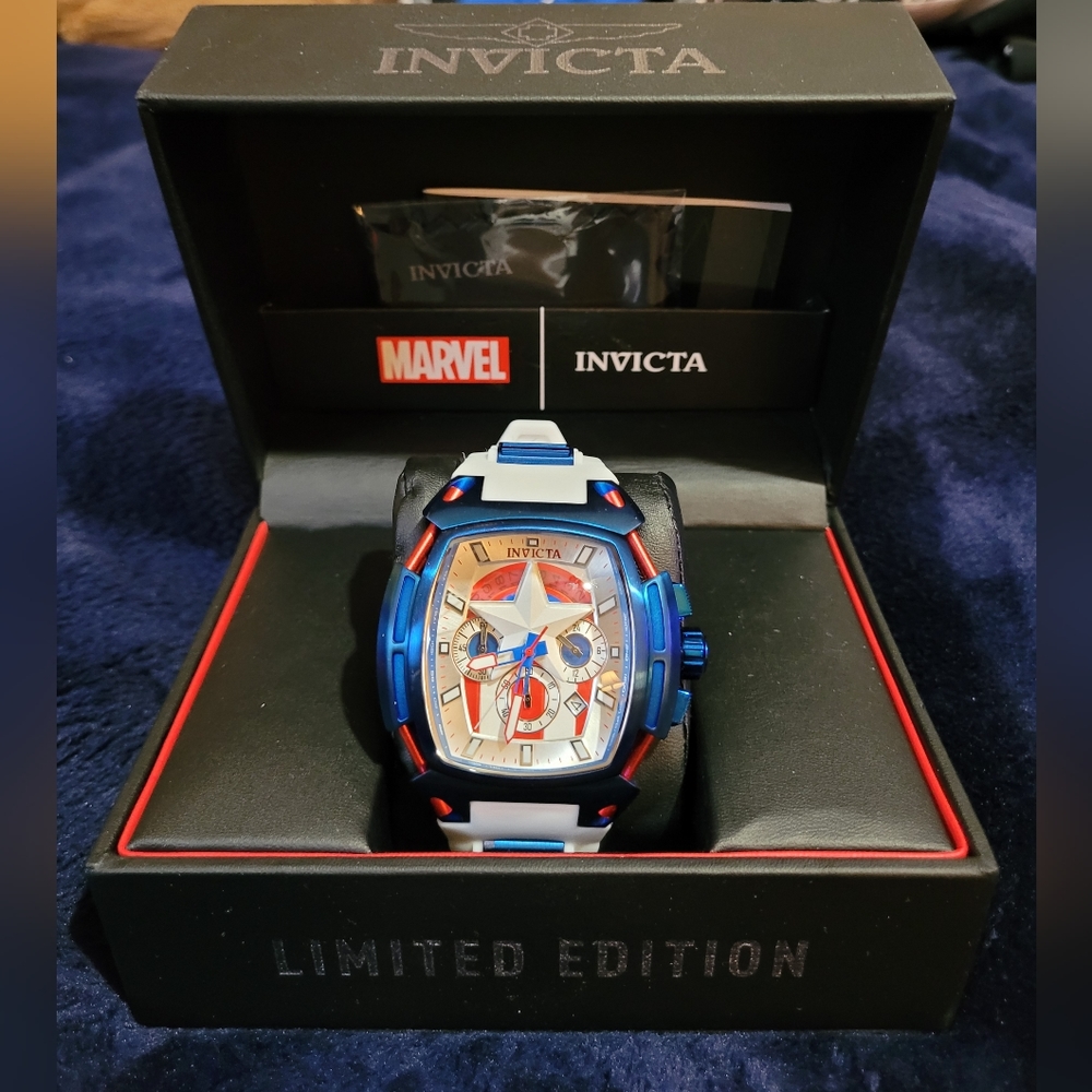 Invicta Capt. America watch.  52mm.